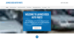 Desktop Screenshot of jaynesusedautoparts.com