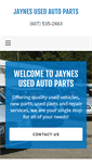 Mobile Screenshot of jaynesusedautoparts.com